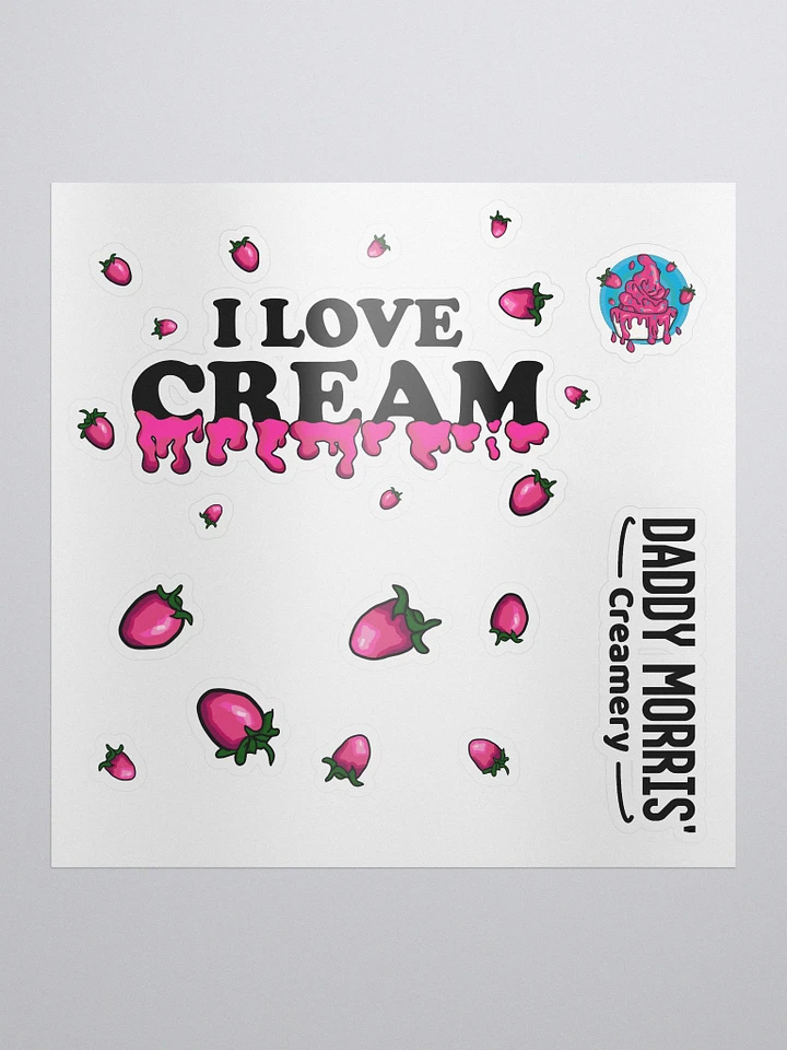 I Love Cream... Variant 1 // Kiss Cut Stickers product image (1)