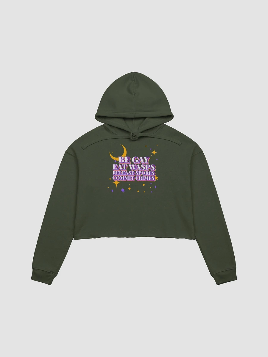 Cordyceps Propaganda fleece crop hoodie product image (2)