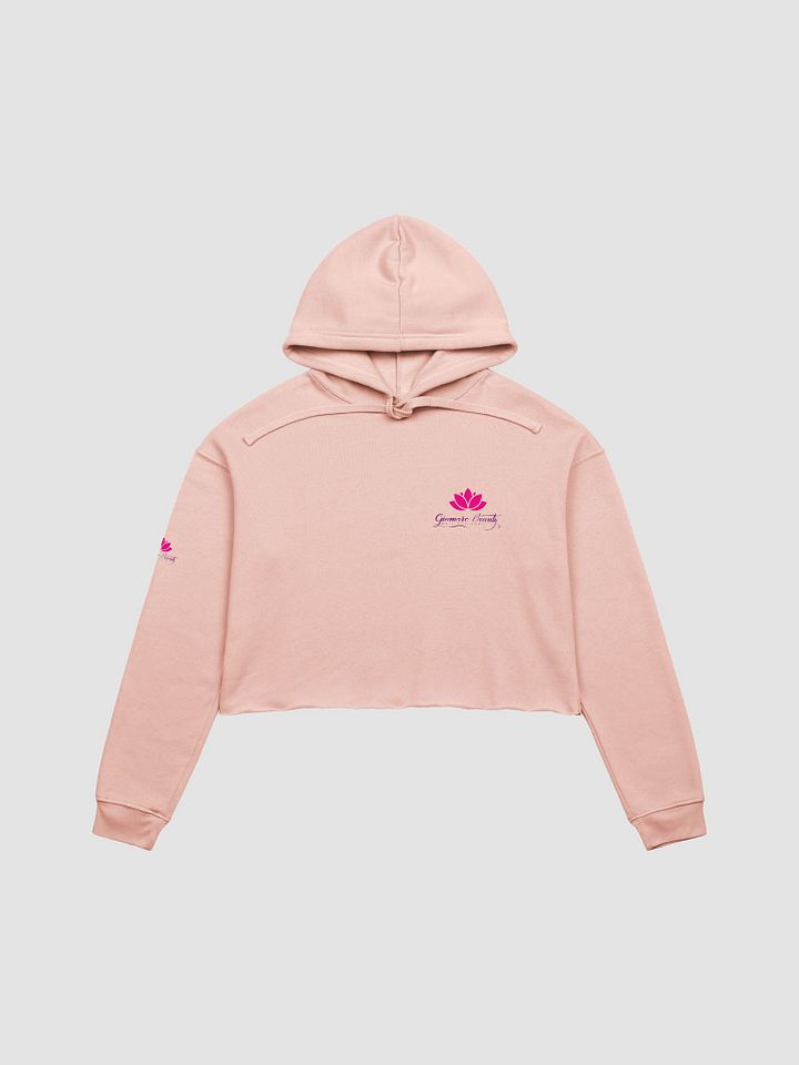 Floral Beauty Nail Designer Crop Hoodie product image (2)