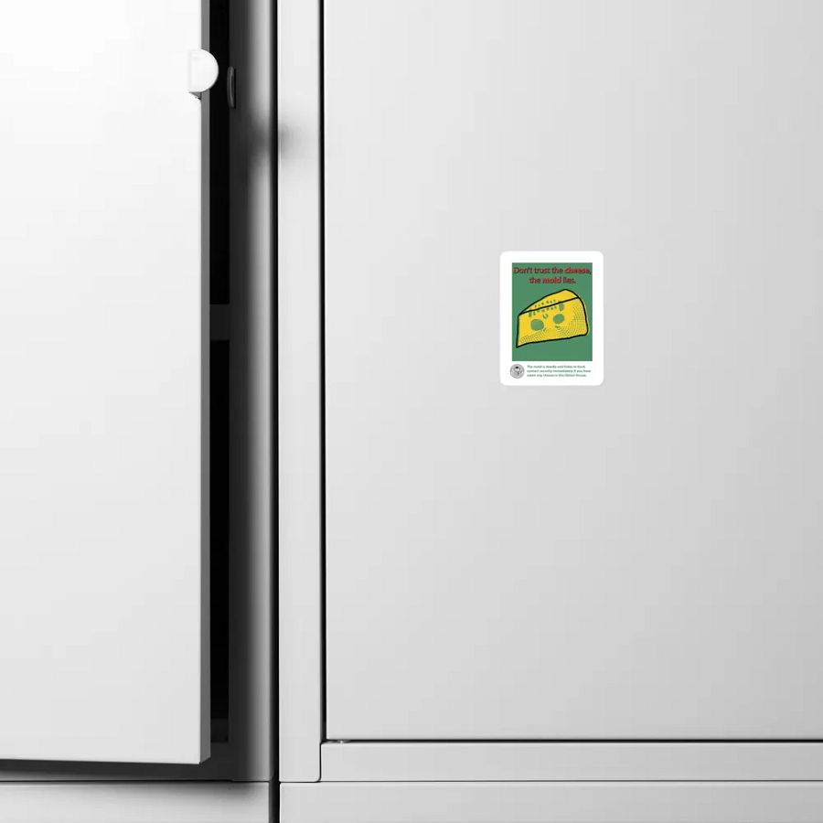 Don't eat the cheese Magnet - Bureau Collection product image (4)