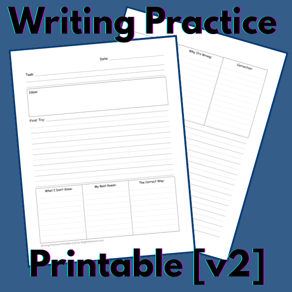 Writing Practice Printable [v2] product image (1)
