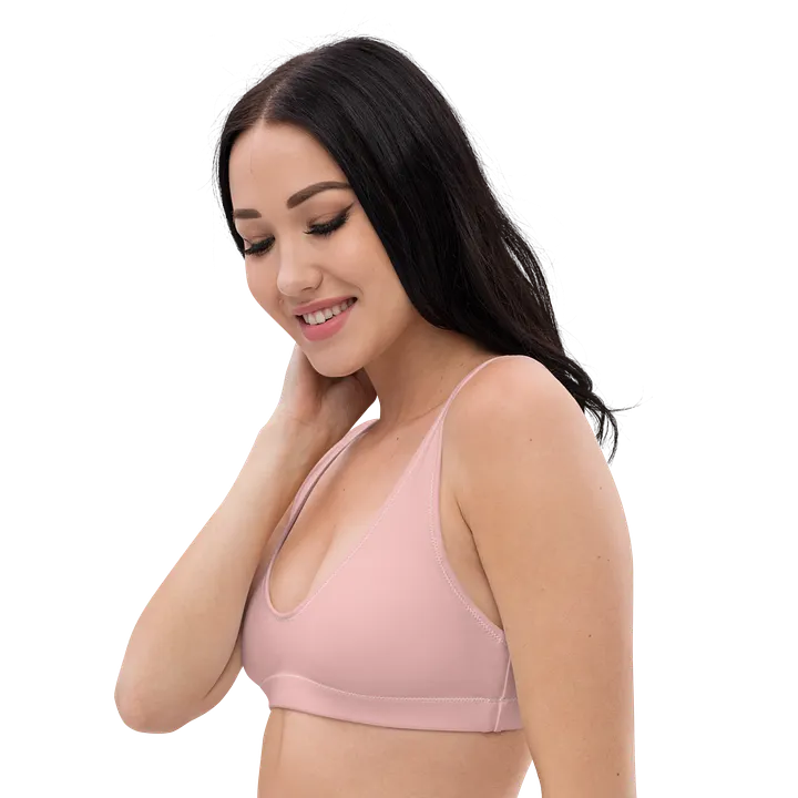 Blush Pink Eco-Green Padded Bikini Top product image (2)
