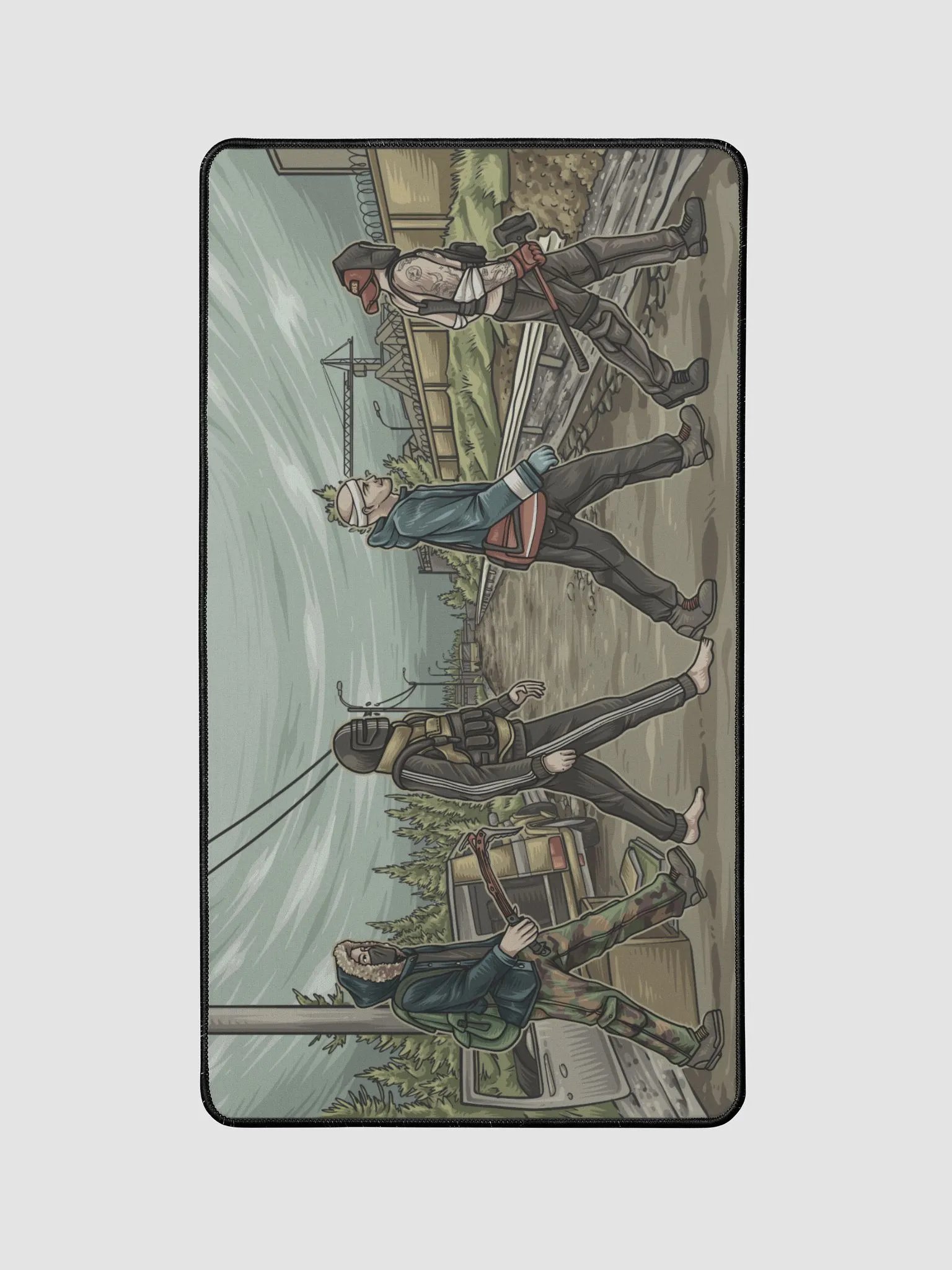 Post-Apocalyptic Road Mousepad product image (1)