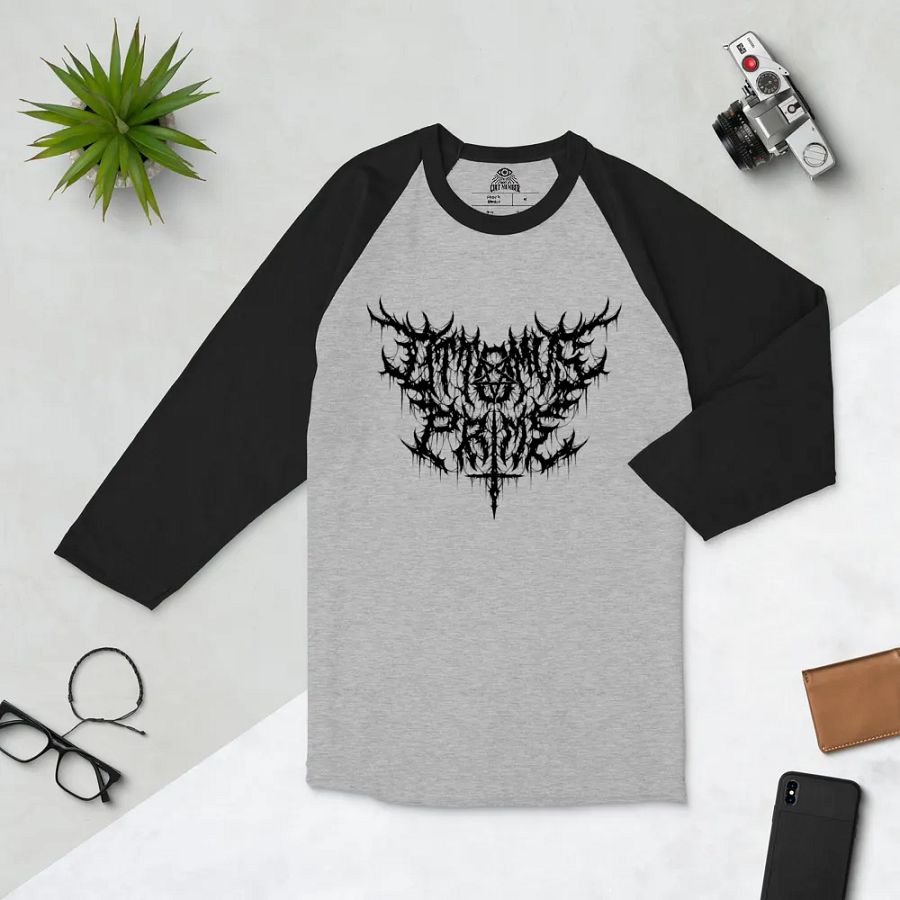 Ottomus Prime Metal Logo Baseball Tee (Black Logo) product image (3)