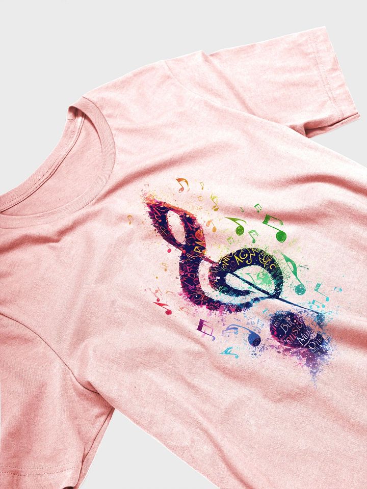 Musical Stylish Letter Black Print T-shirt product image (2)