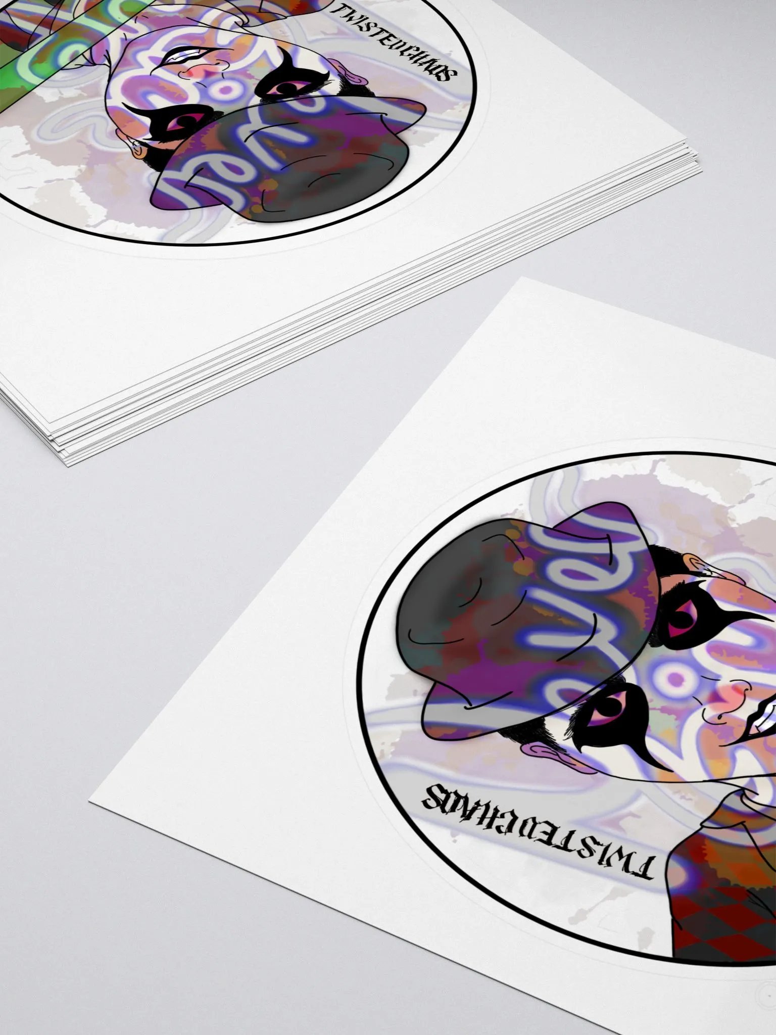 TWISTED CHAOS NEVER GIVE UP STICKER product image (4)