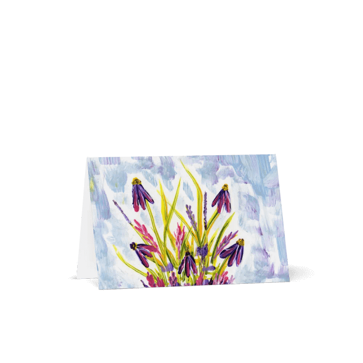 Purple Daisies - Greeting Card product image (1)