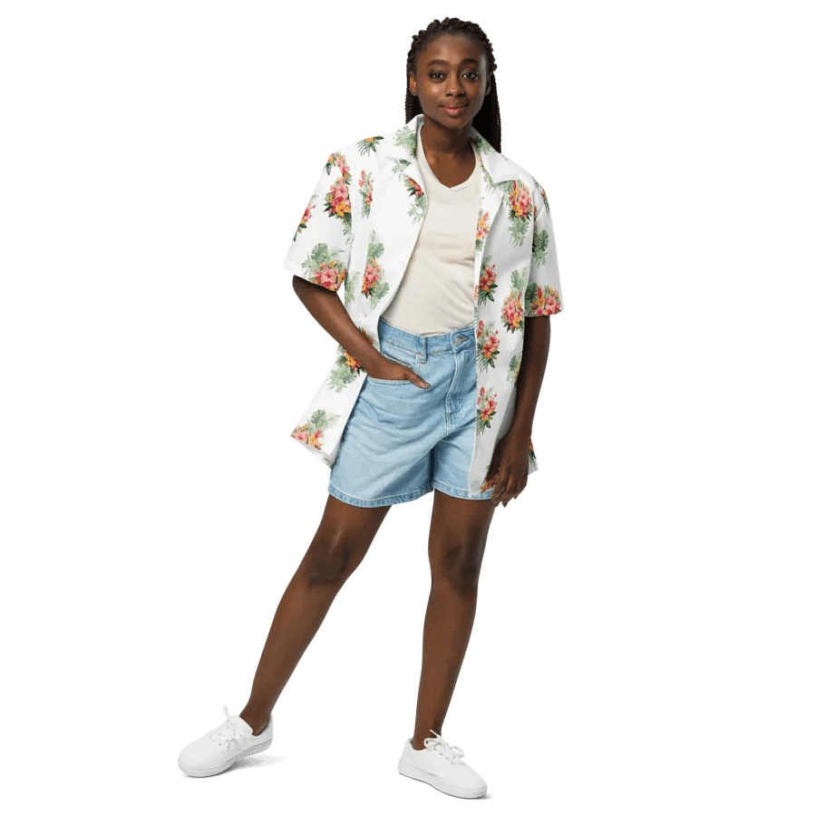Hawaiian Style Shirt, Tropical Florals product image (10)