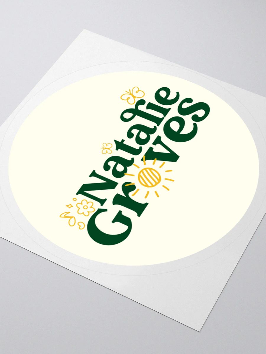 Natalie Groves Text Logo Sticker! product image (7)