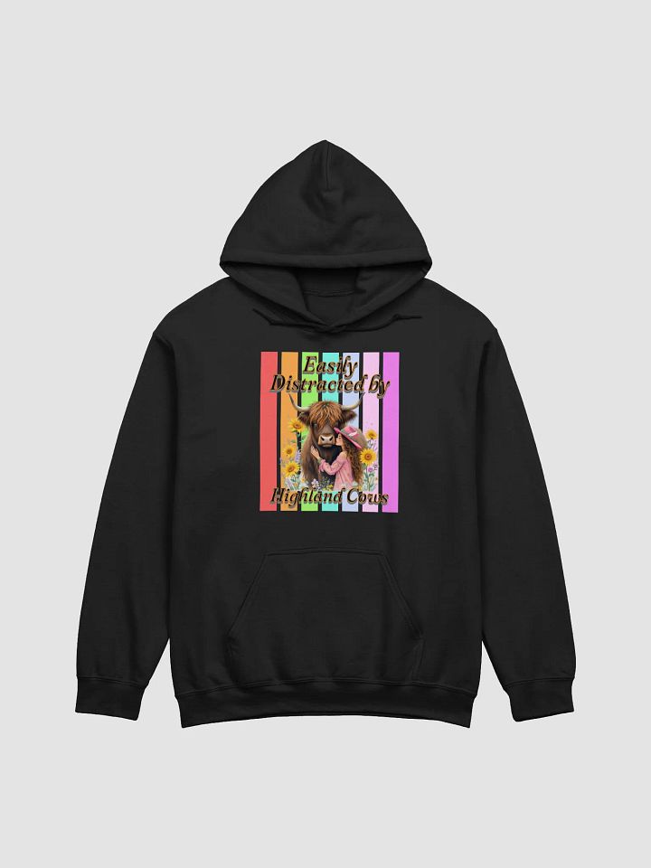 Easily Distracted By Highland Cow Embrace Hoodie product image (1)