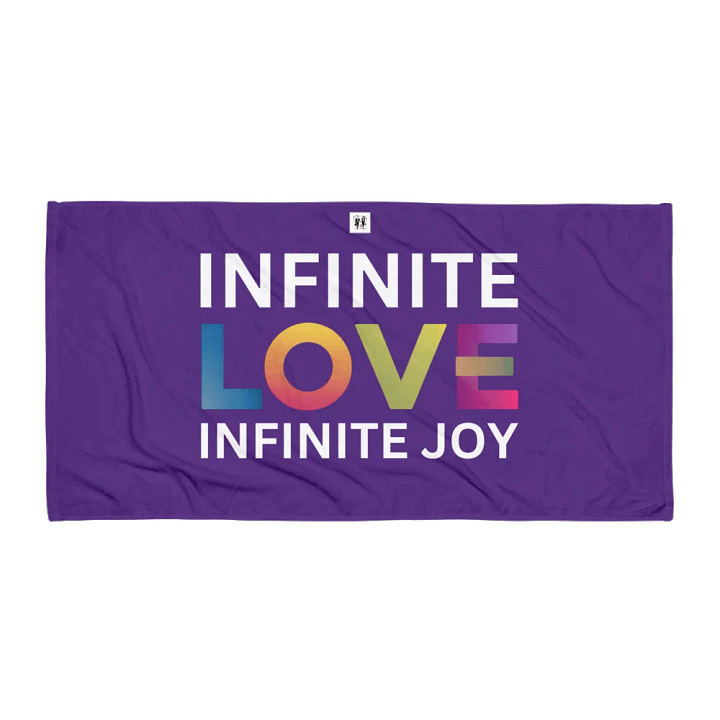 Infinite Love Infinite Joy Block Towel product image (1)
