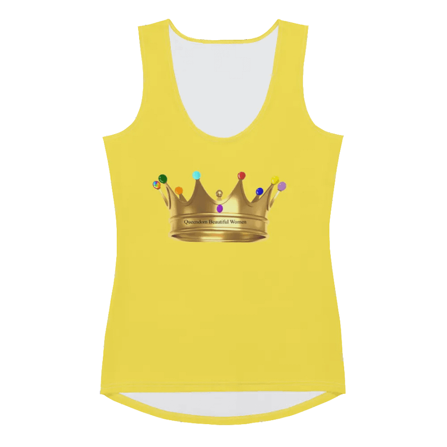Queendom Beautiful Women Crown Tank Top/Yellow (TM) product image (1)