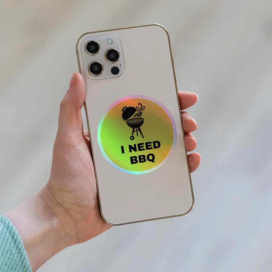 I Need BBQ Logo Sticker product image (8)