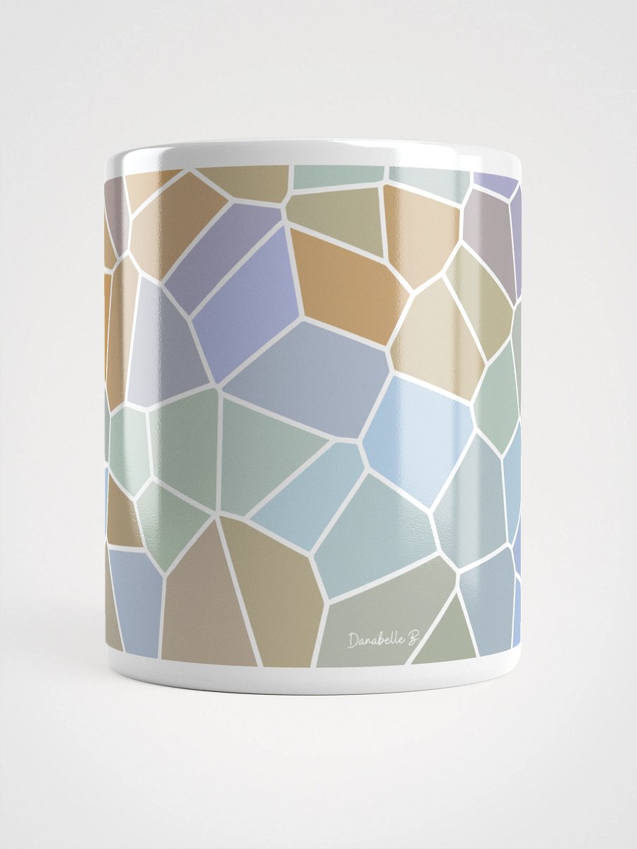 Mug Blanc Mozaïque Glacia - Design Géométrique Rétro Chic - Cadeau Déco product image (5)