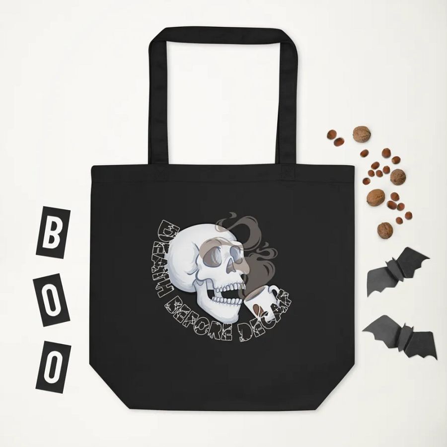 Death Before Decaf Tote Bag product image (5)