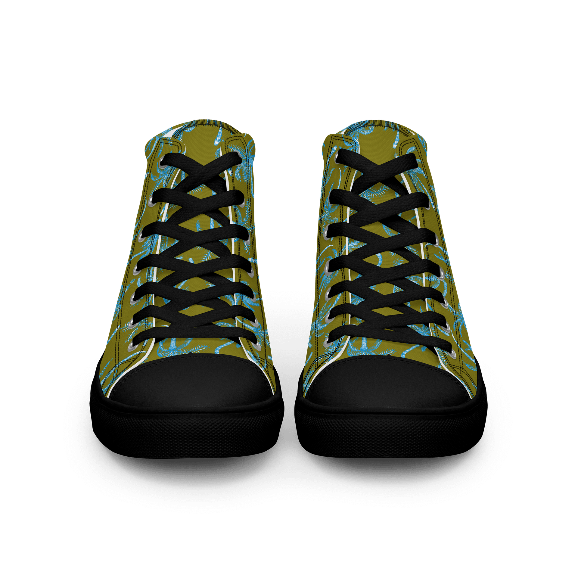 Neon Palmtree | Women's High Top Sneaker product image (5)