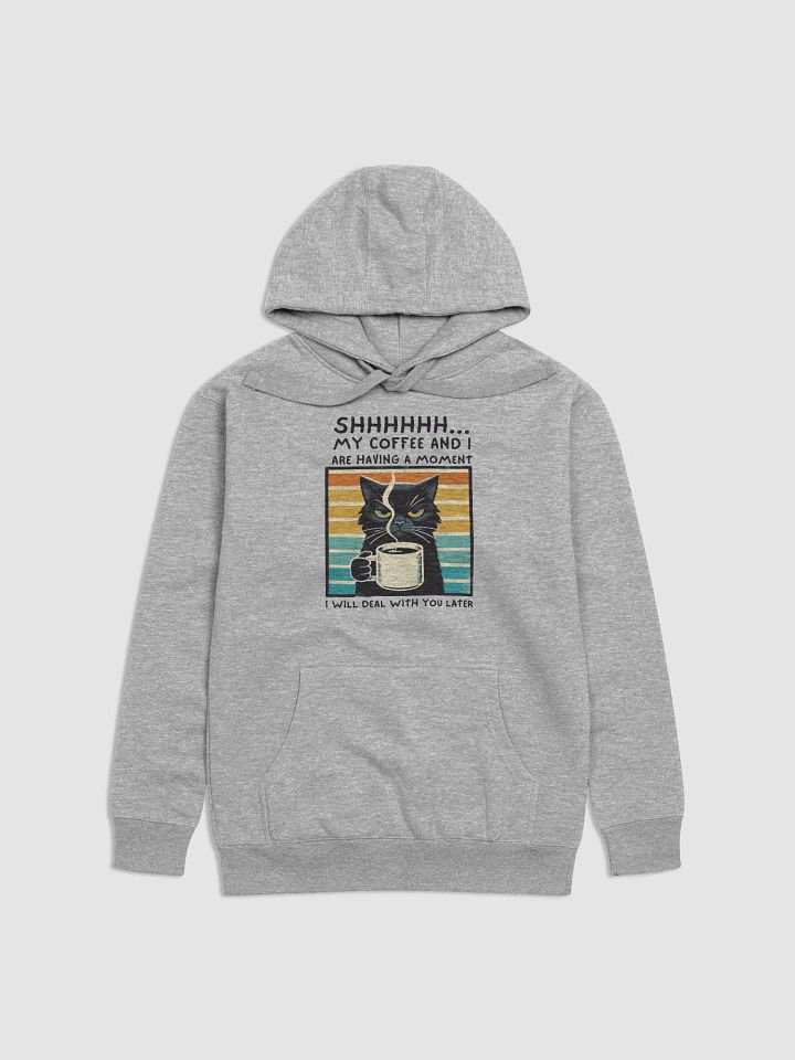 Serious Cat Coffee Moment Hoodie product image (3)
