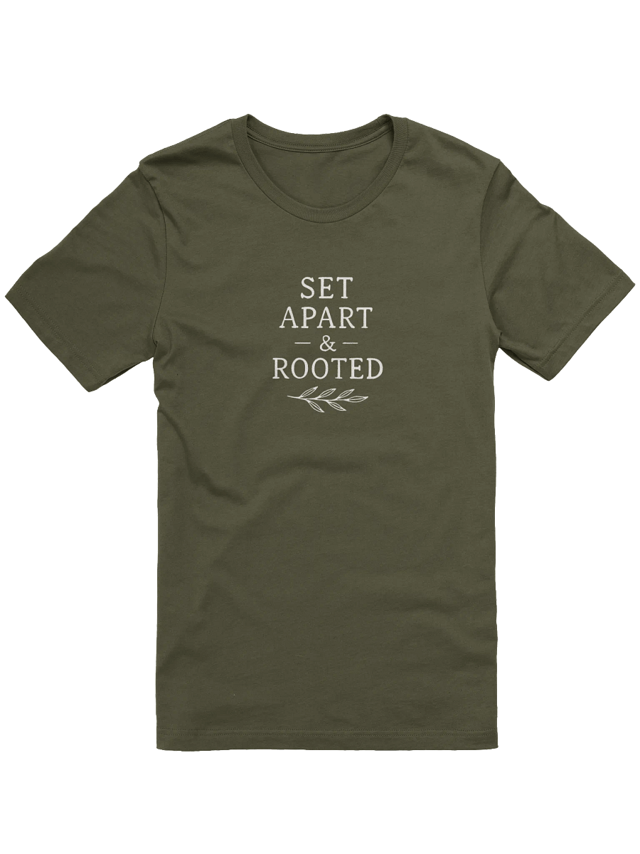 Set Apart & Rooted Branded Tee (Dark Colors) Leaf Logo product image (2)