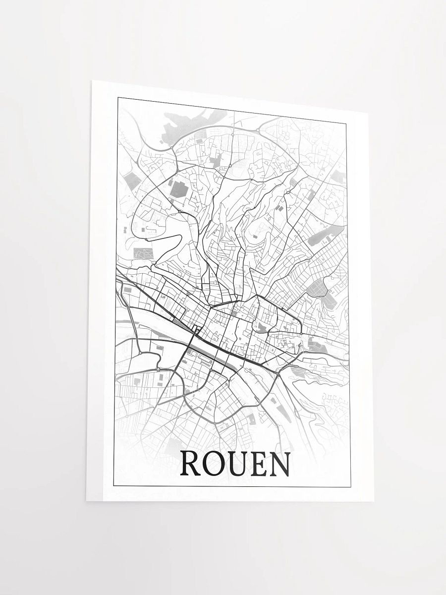 Rouen, France, city map print product image (13)