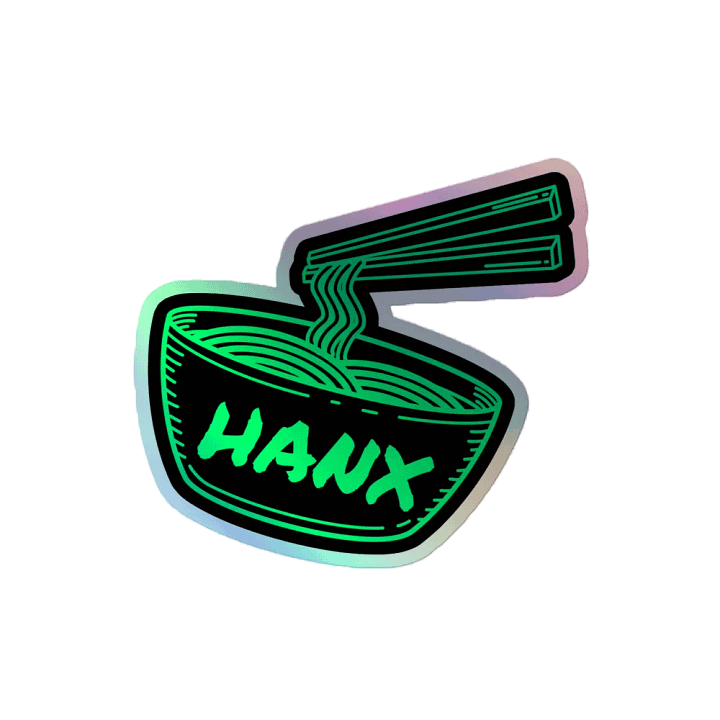 Hanx !Noods – Holographic Sticker product image (2)
