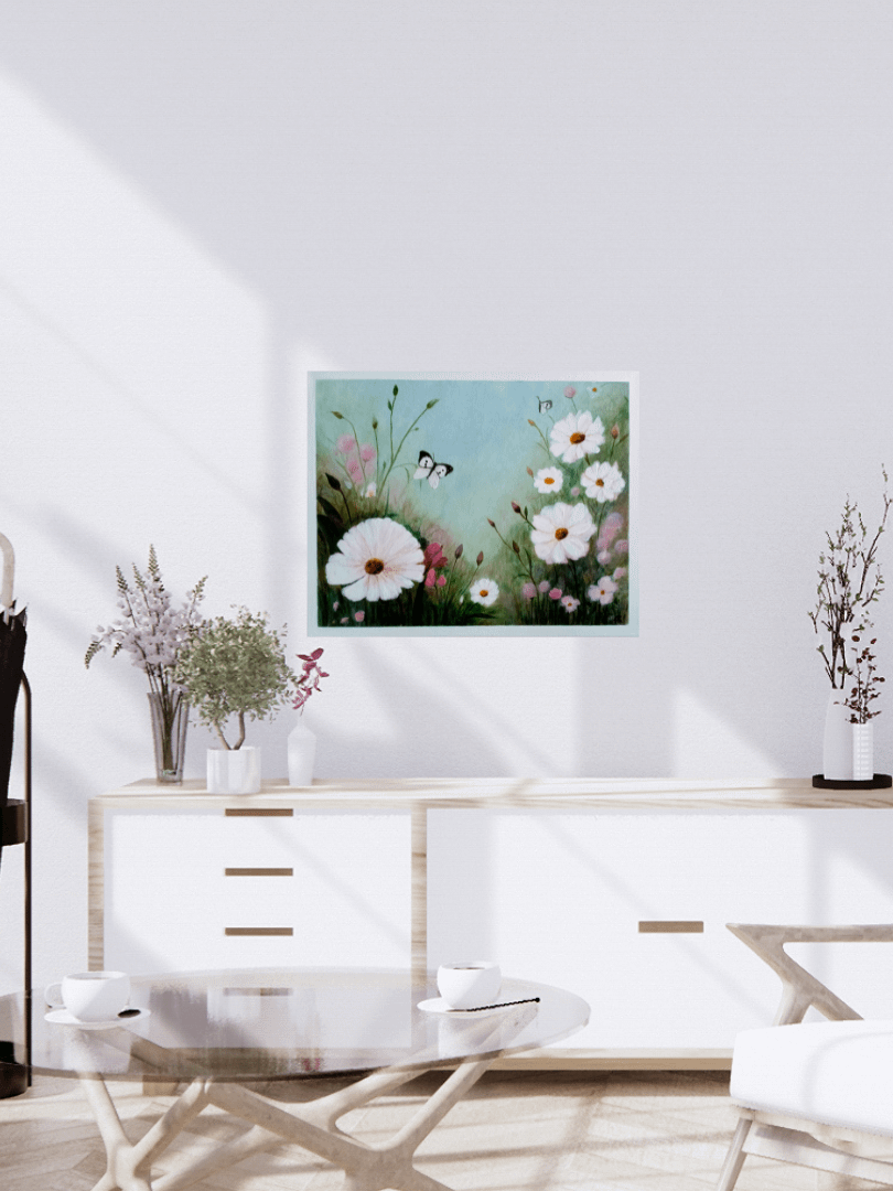 My Secret Garden View Sneak Peek | Original Acrylic Painting product image (4)