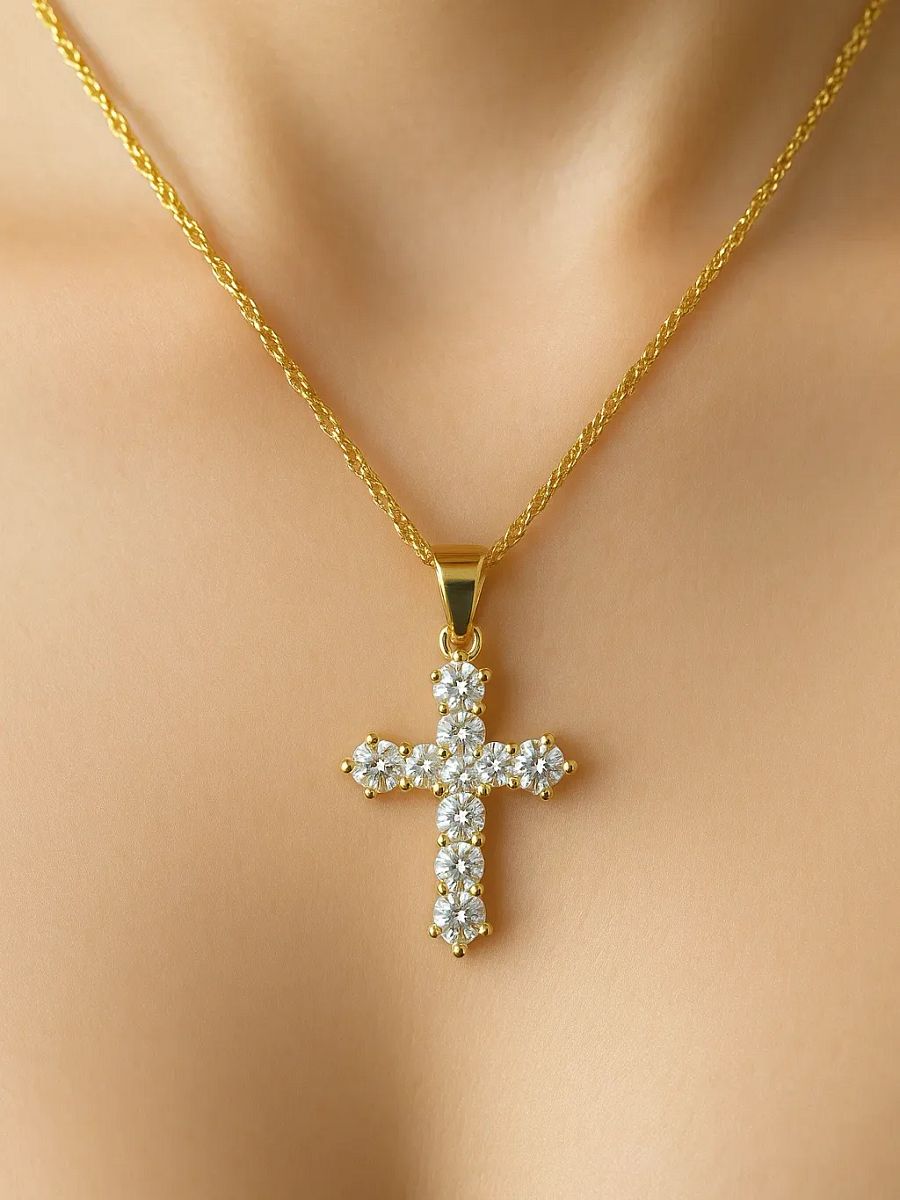 The Solara Cross Necklace product image (2)