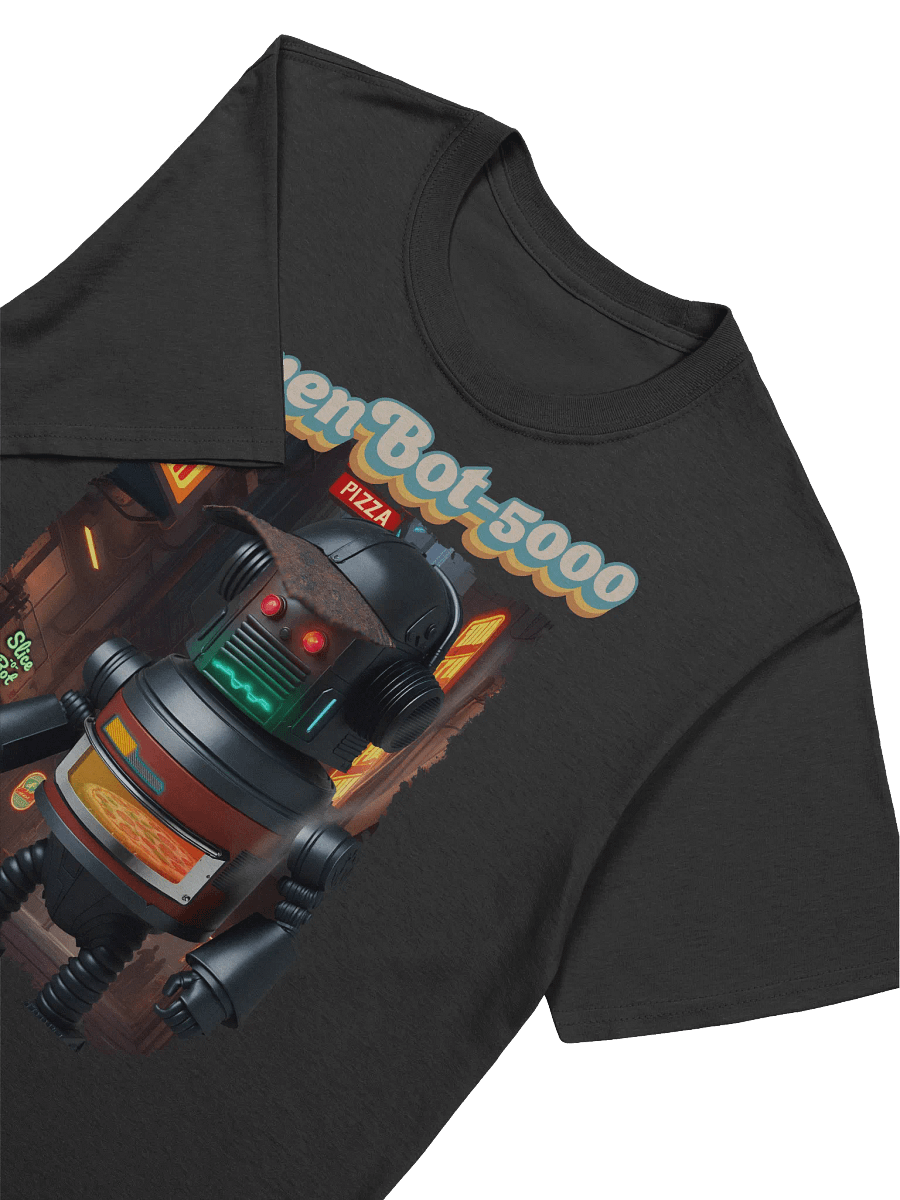 Oven Bot-5000 Pizza Robot T-Shirt product image (3)