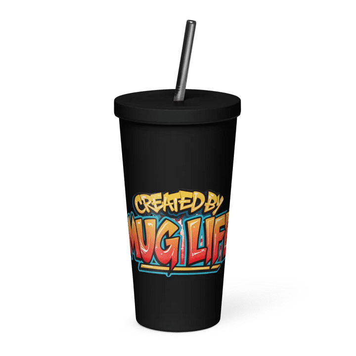 20oz Insulated Tumbler with Straw product image (1)
