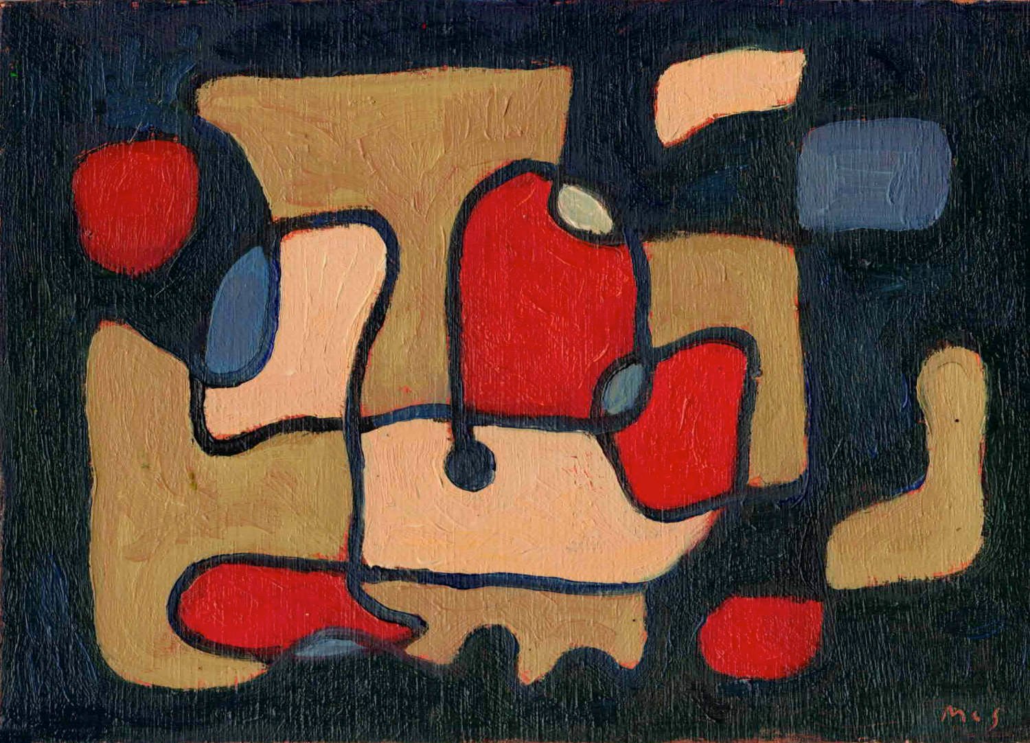 241031B Abstract Study 1. Original Study Artwork. product image (1)