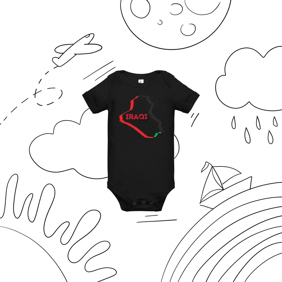 Iraqi Map and Only Iraqi baby Onesie product image (18)