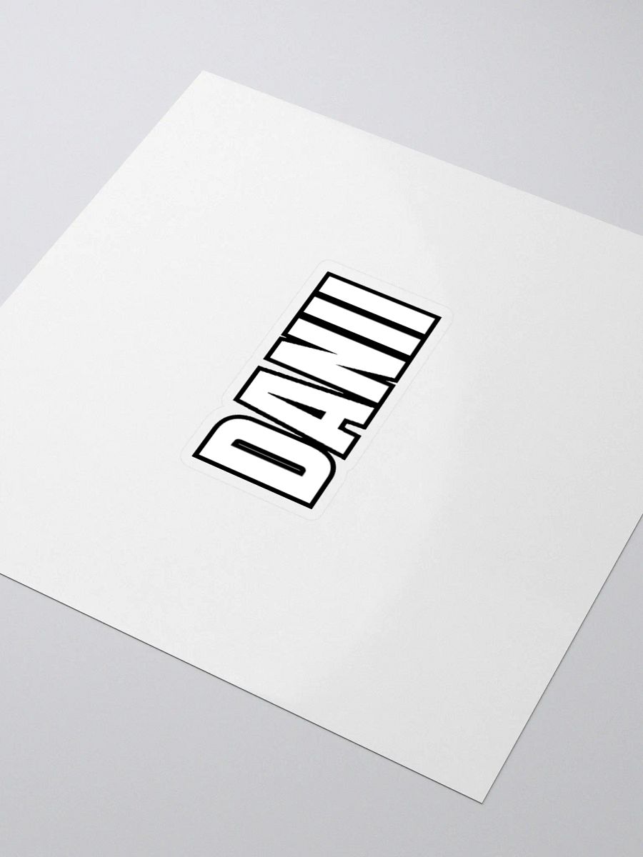 DANII WHITE BLACK STICKER product image (11)