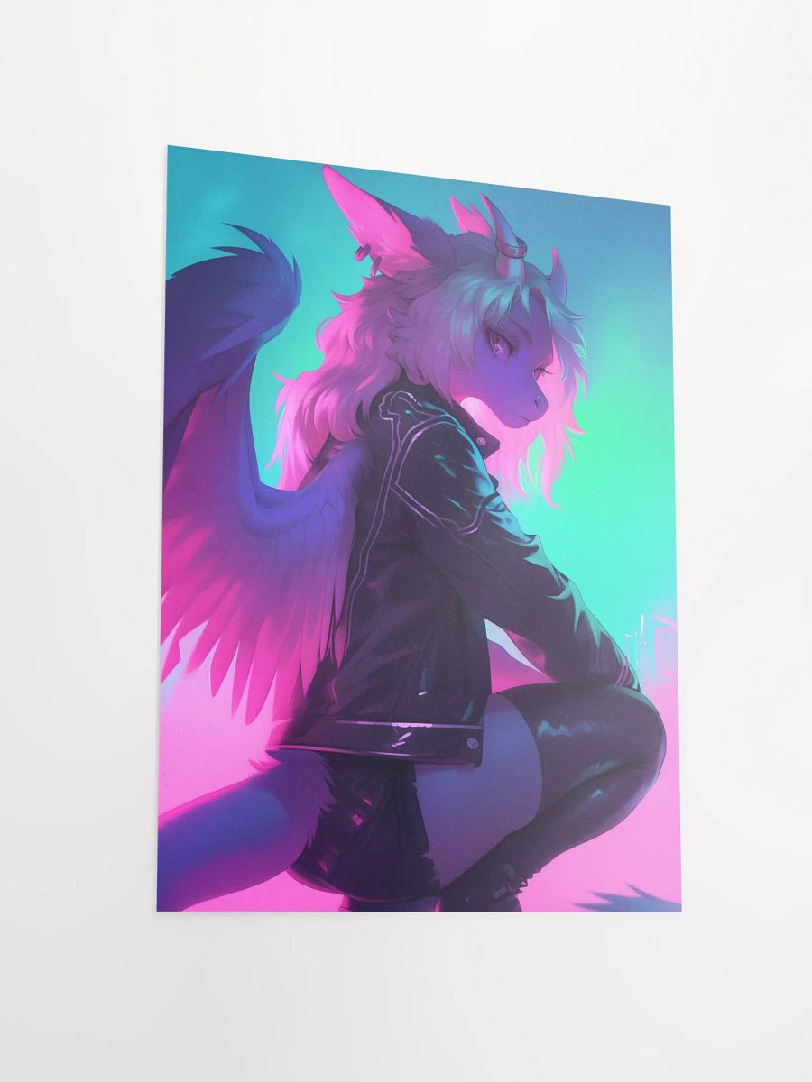 Neon Dragon Wings Poster product image (6)
