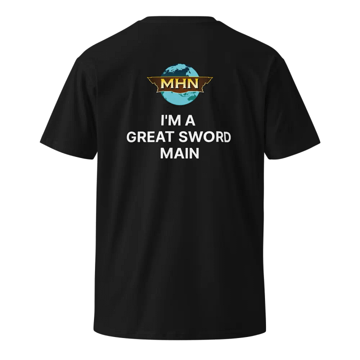 I'm A Great Sword Main MHN Emblem Unisex T-Shirt Black/Grey/Navy product image (4)