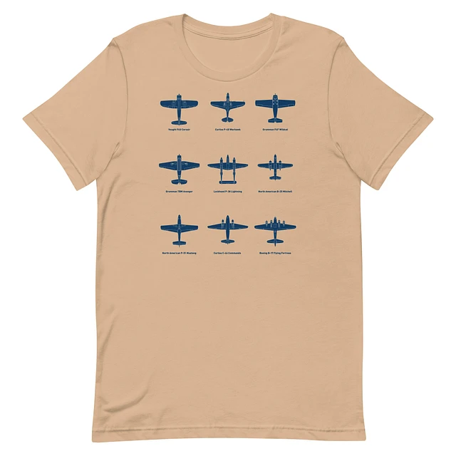 WWII Aircraft Tee (Unisex) Image 1
