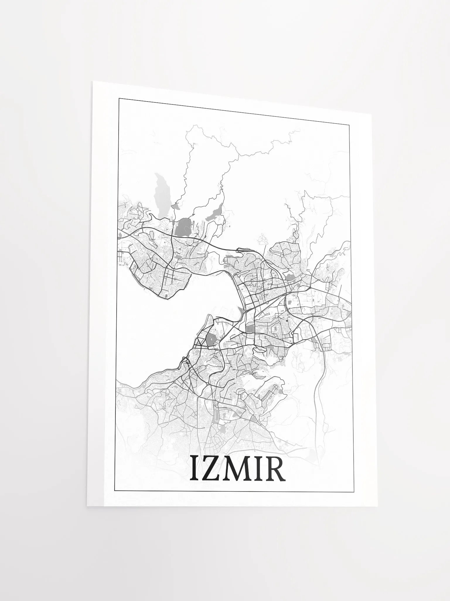 İzmir, Türkiye, city map print product image (12)