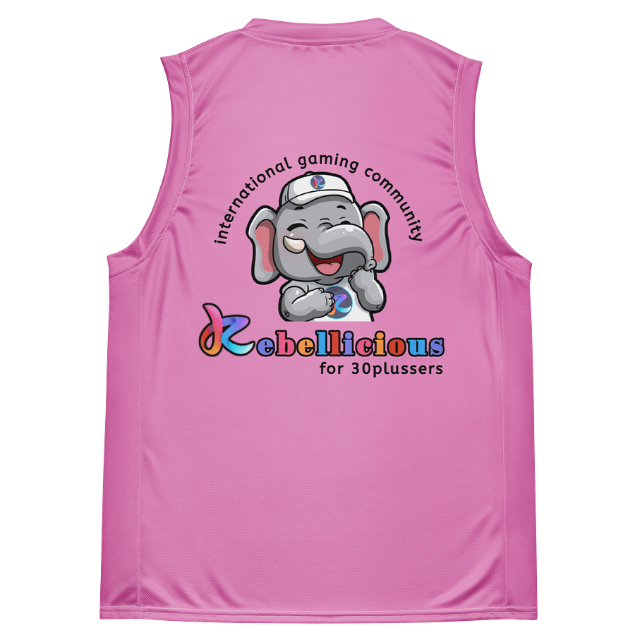 Basketball Jersey Laughing Rebelphant Pink product image (4)