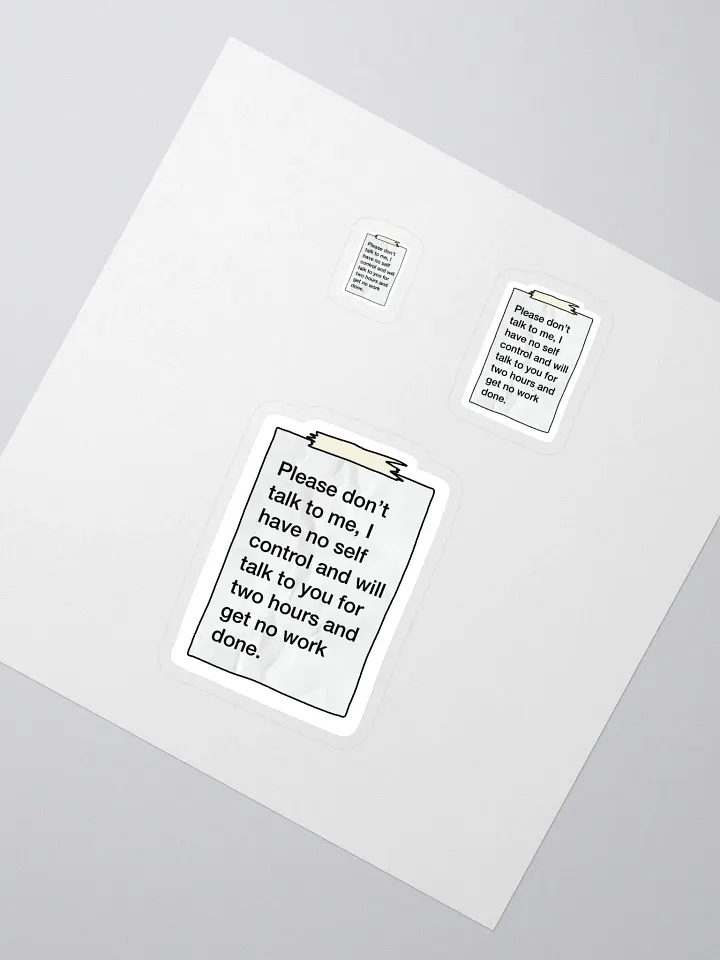 I NEED To Work Sticker product image (2)