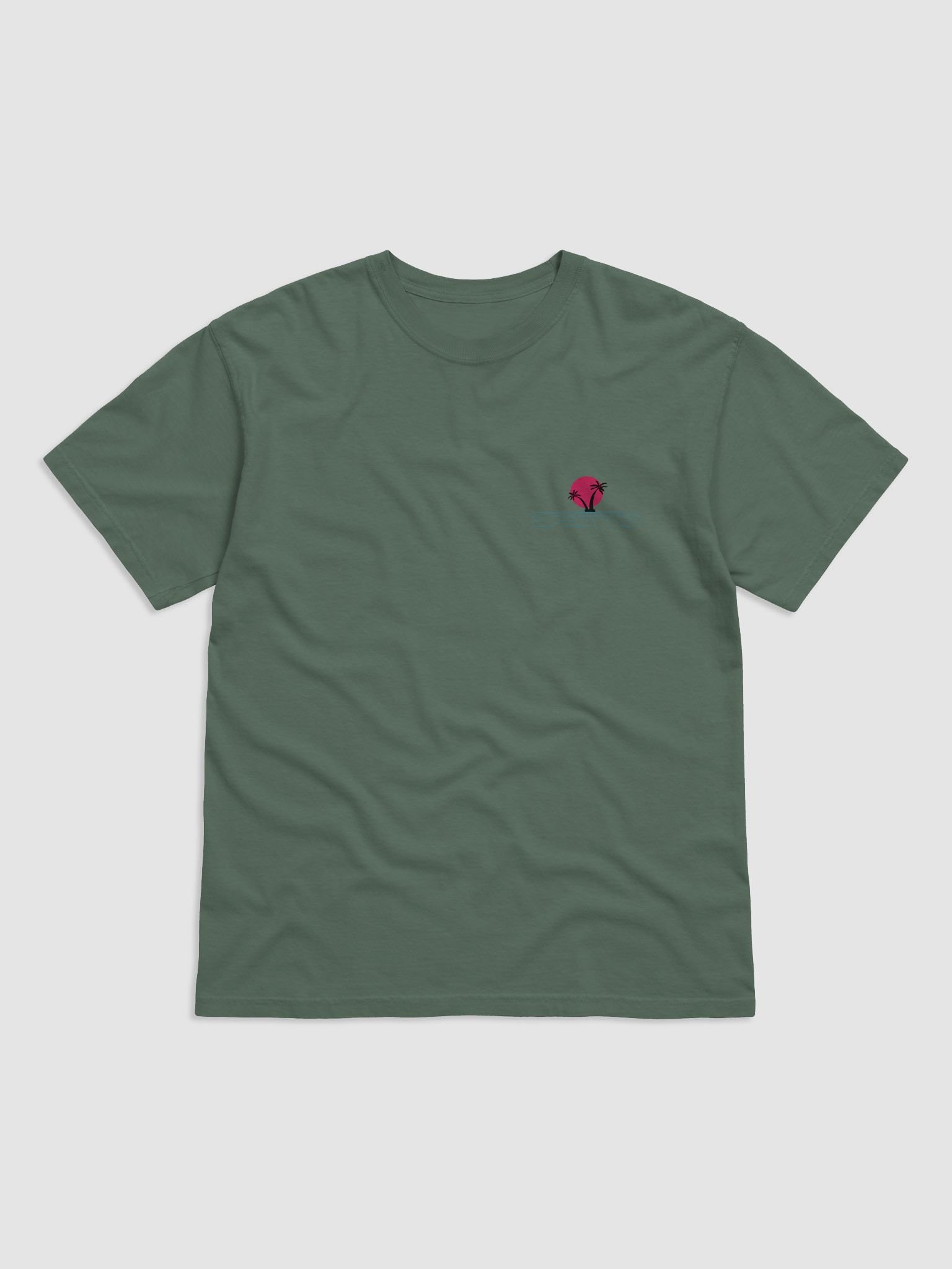 Retro-Futuristic Palm Grid T-Shirt product image (3)