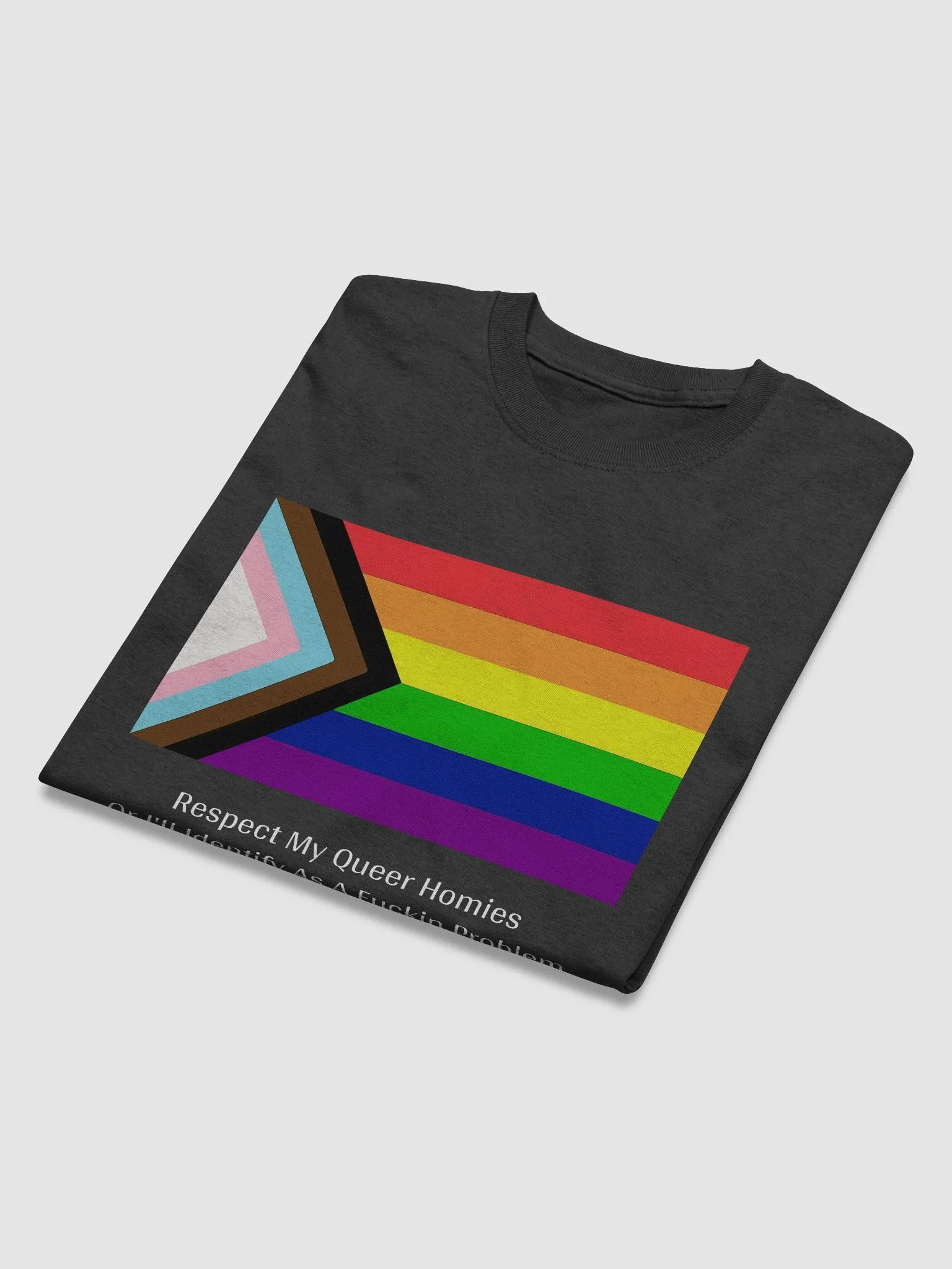 Respect My Queer Homies Tee - Dark Colors product image (7)