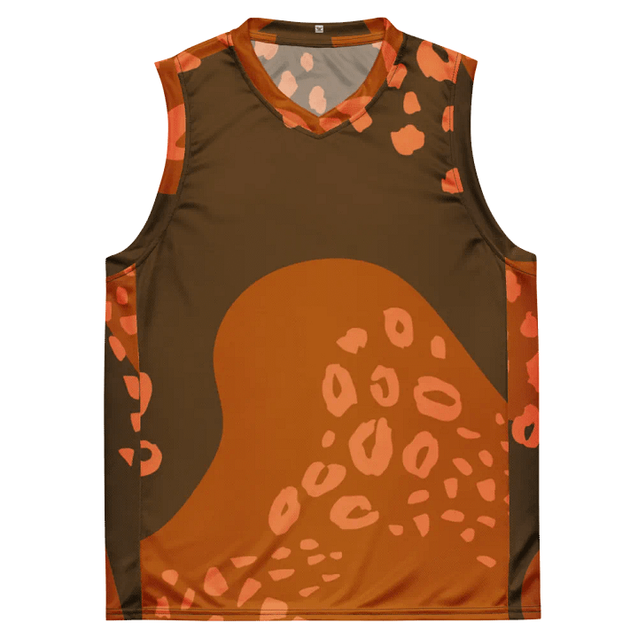 Orange Leopard Dreams All-Over Print Jersey product image (2)