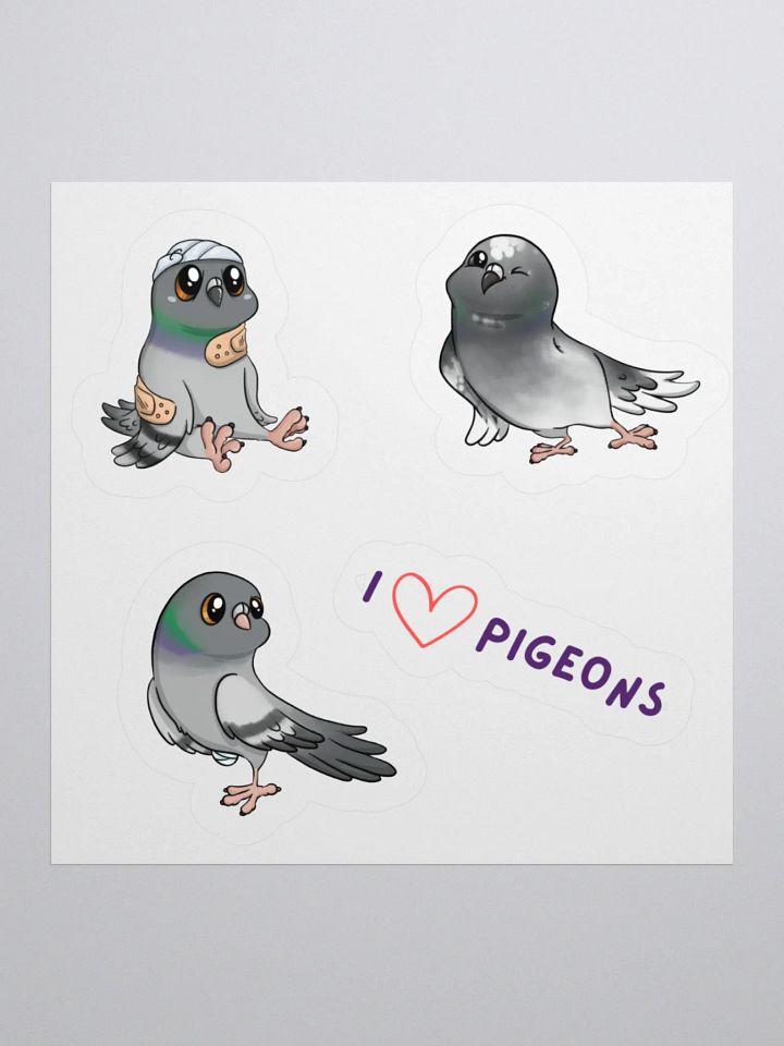 Rescue & Rehab Pigeons Kiss Cut Stickers product image (1)