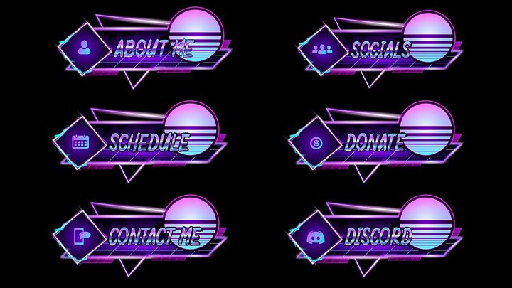Funky Retro Twitch Panels product image (1)