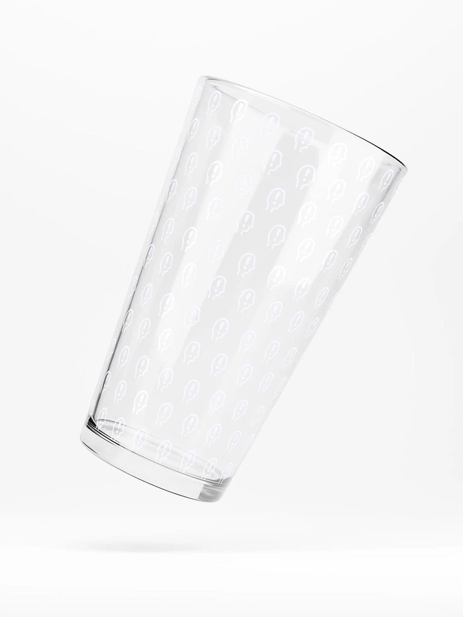 exclaiming mentally (repeating lavender design) pint glass product image (5)