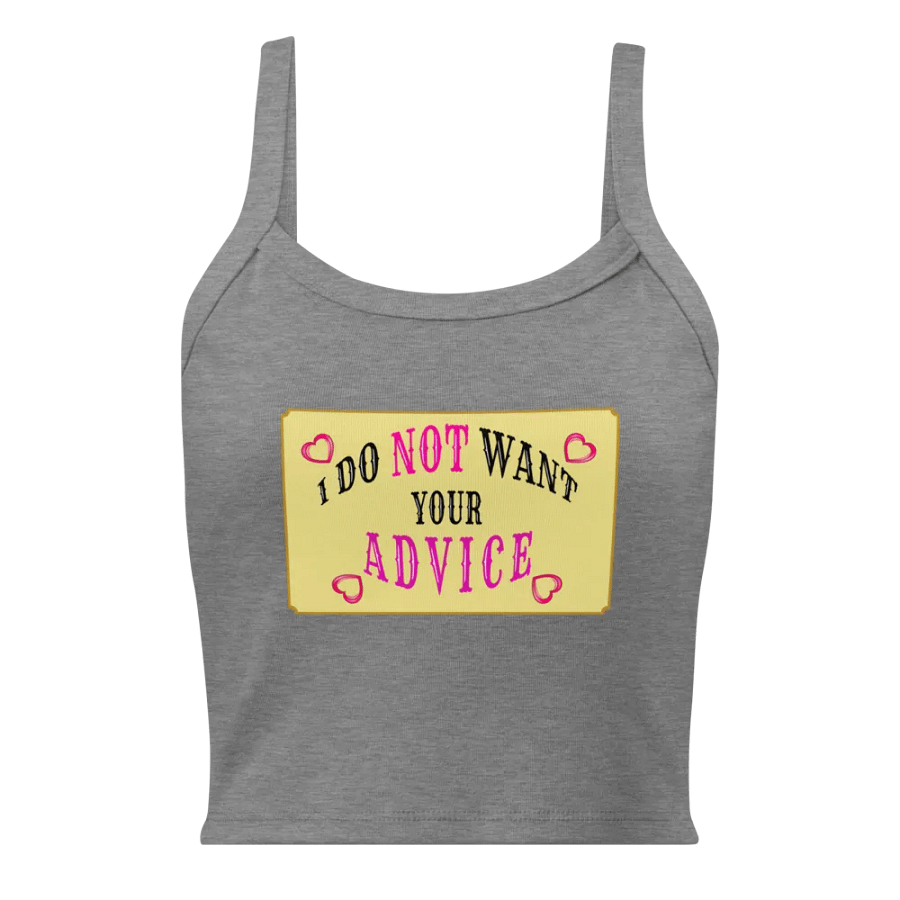 No Advice Crop Tank product image (1)