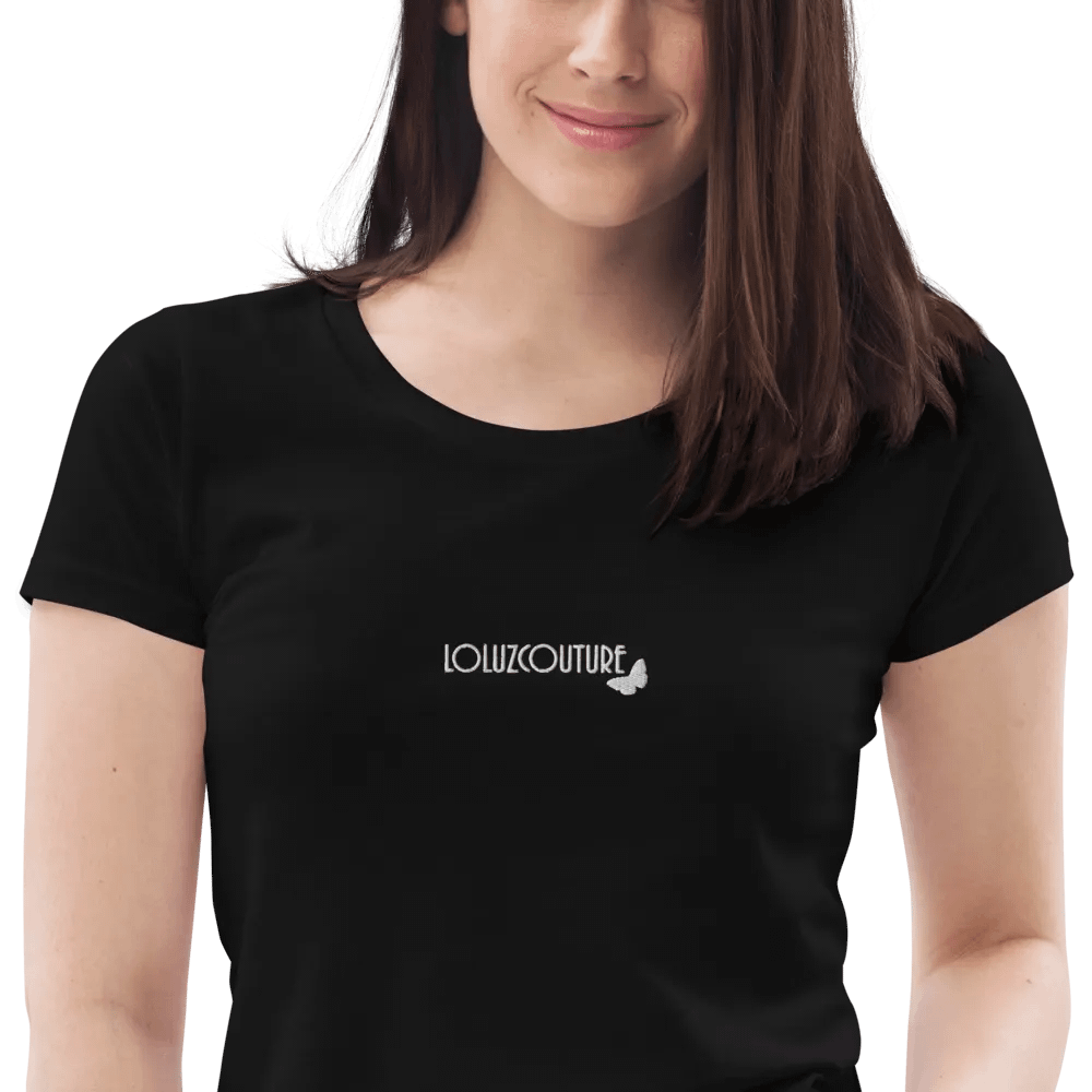 LOLUZCOUTURE Embroidered Organic Fitted Tee product image (4)