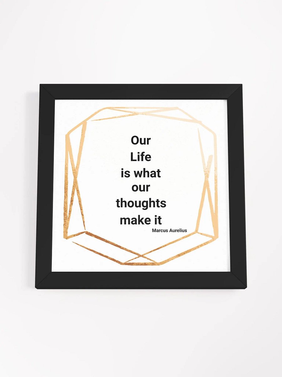 Stoic Motivational Wall Art Our Life Marcus Aurelius product image (16)