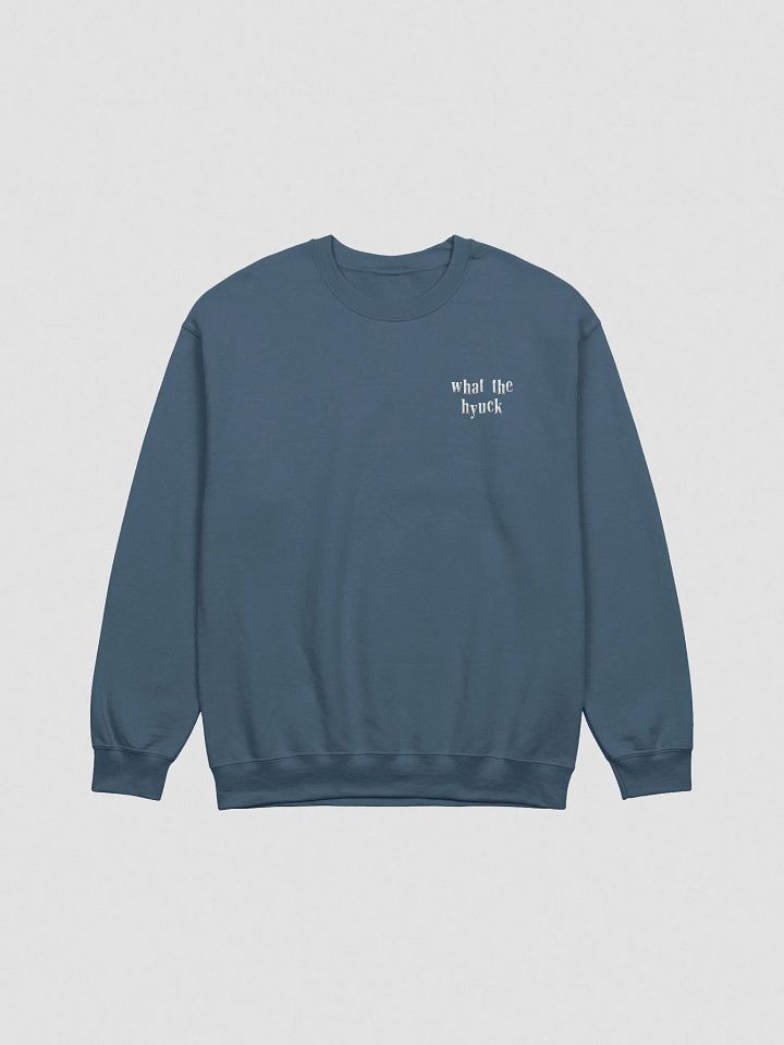 what the hyuck embroidered crewneck product image (5)