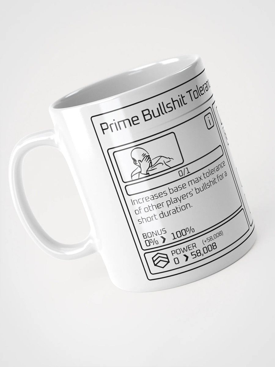 Prime Bullshit Tolerance Mug product image (8)