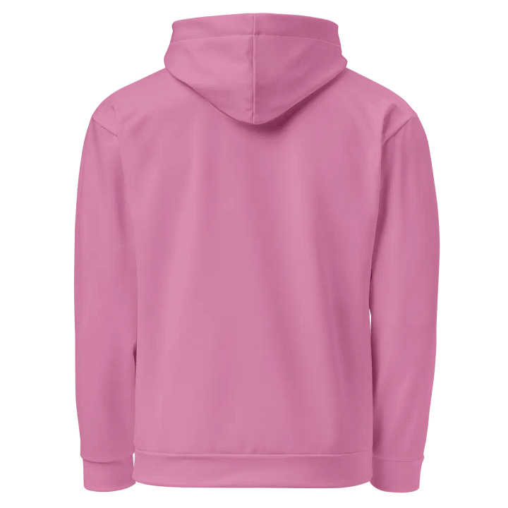 Plain Medium Carnation Pink True Summer Unisex Recycled Polyester Heavyweight Premium Hoodie by Treasure Pie product image (2)