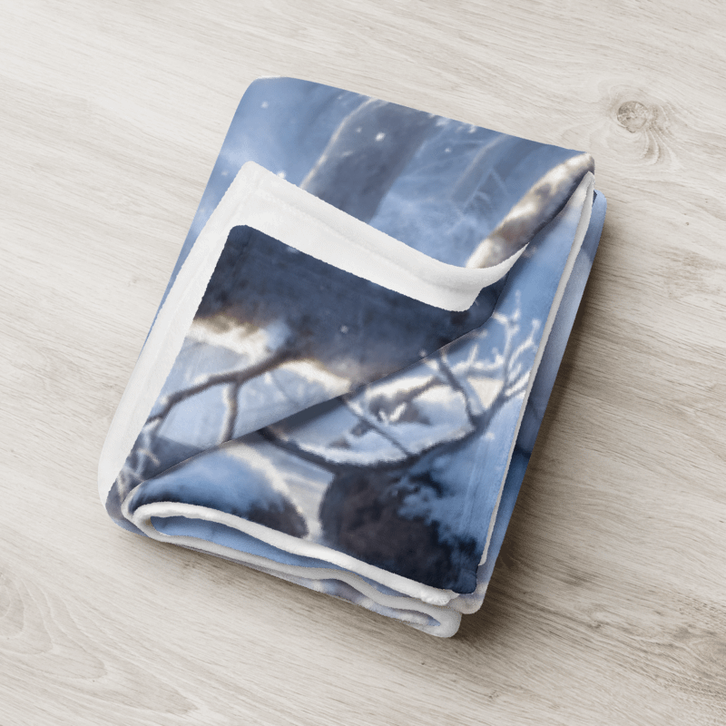 Winter Fox Throw Blanket product image (8)
